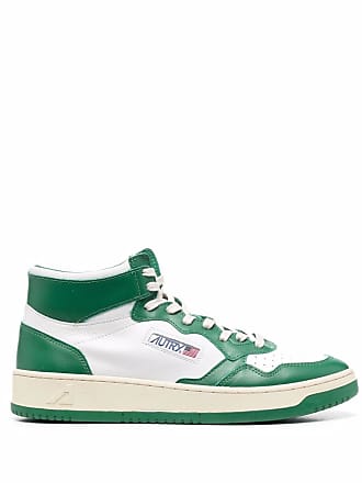 Autry colourblock high-top sneakers - men - Fabric/Fabric/Rubber/Calf LeatherCalf Leather - 42 - White