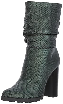 dark green leather boots