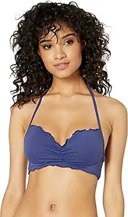 Concealed underwired strapless bikini top EXOTICA navy 