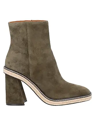 Tory Burch colour-block panelled leather ankle boots - Brown