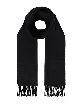 Pure ribbed cashmere scarf