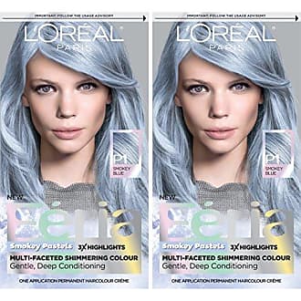 L'Oréal LOreal Paris Feria Multi-Faceted Shimmering Permanent Hair Color, 411 Sapphire Smoke (Smokey Blue) (Pack of 2)