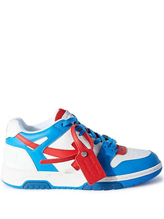 Off-White - Out of Office Calf Leather Sneakers, Men, Red