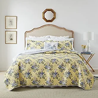 Olivia Floral 100% Cotton Reversible Quilt Cover Set Blue – DI Home