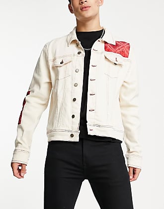 mens white jean jacket