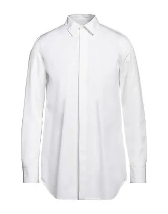 Jil Sander White Embossed Denim Shirt