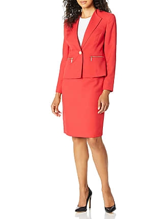 Le Suit Womens Plus Size Side Zip Melange Suit Skirt 