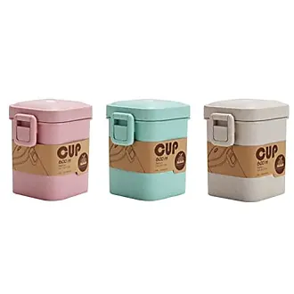 Cabilock 2pcs Box Thermal Lunch Box Milk Cup Kids Breakfast Soup Cup  Thermal Food Jar Portable Breakfast Cup Portable Thermal Cup Food Jar with  Lid