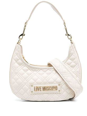 Moschino Monogram Quilted Leather Logo Flap Shoulder Bag (SHF-22160) –  LuxeDH