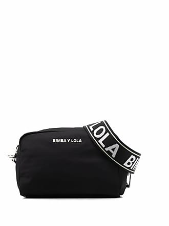 Bimba Y Lola Small Leather Crossbody Bag in Black