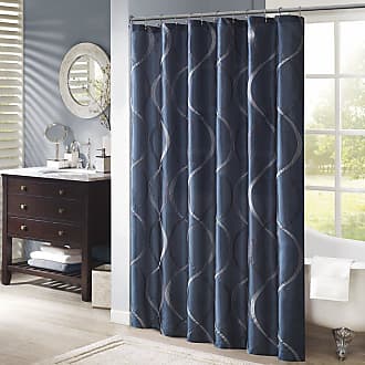 Transitional Shower Curtains f Madison Park Princeton Geometric Jacquard Fabric