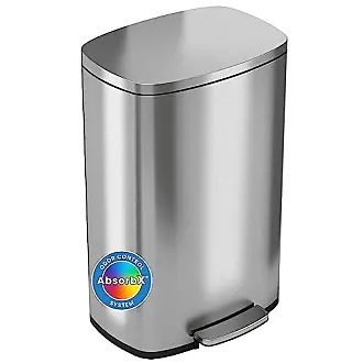 Kitchen Trash Can 13 Gallon Garbage Can, Sensor Trash Can Touchless  Stainless Steel Trash Can, Brushed Dustbin 50 Liter Motion Trash Bin Metal  Waste
