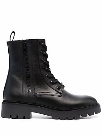 Calvin Klein lace-up combat boots - Black