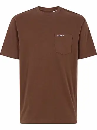 SUPREME short-sleeve pocket T-shirt - unisex - Cotton - M - Brown