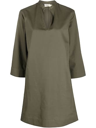 Polo Ralph Lauren long-sleeved shift dress - women - Cotton - M - Green