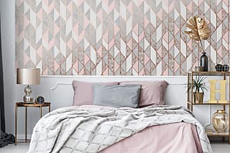 Graham & Brown Milan Geo Blush and Rose Gold Wallpaper