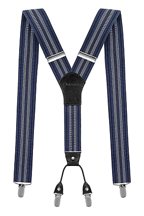 Mens Braces Trouser Suspender Belt Fancy Dress Elastic Adjustable PIERRE ROCHE 