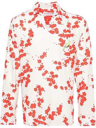 Orlebar Brown Camicia Ridley Plum Blossom - Bianco