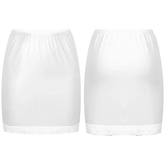 Cotton Half Slip Skirt With Net Frill for Women Underskirt, Half