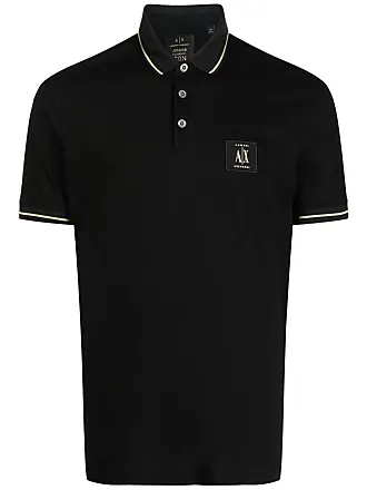 ARMANI EXCHANGE MILANO DUBAI T-SHIRT Man Black Gold Logo