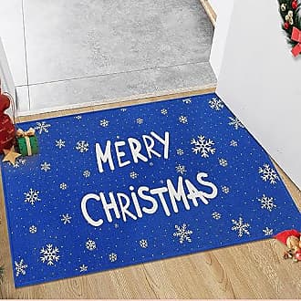 CAROMIO Christmas Decorative Kitchen Rugs and Mats Washable Kitchen Mats  Xmas Throw Kitchen Floor Mat Non-Skid Indoor Kitchen Mat Sets for Laundry