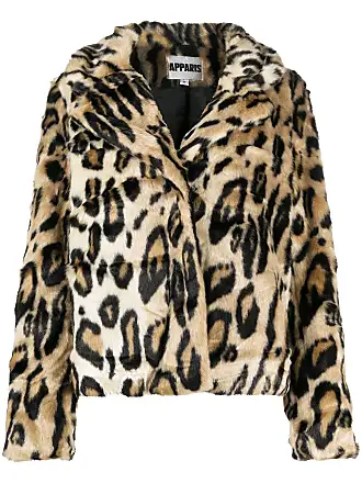 Lucky Brand Leopard-print Faux-fur Coat