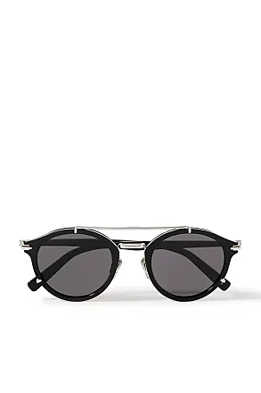 Dior sunglasses black round fashion