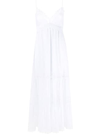 Charo Ruiz Ibiza Geneva lace-inserts maxi dress - women - Polyester/Cotton - L - White