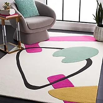 SAFAVIEH Braided Collection Area Rug - 6' Round, Pink & Yellow, Flat Weave  Cotton Design, Easy Care, Ideal for High Traffic Areas in Living Room