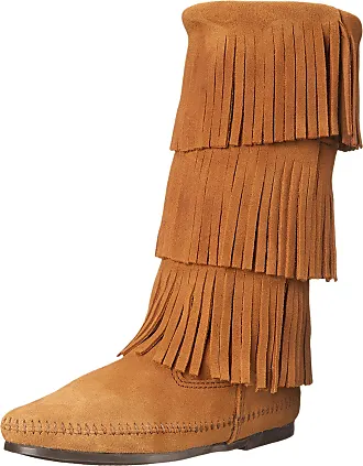 Minnetonka wedge fringe on sale boots