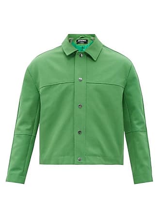Mens Jacket with Button Collar Knight 200217 PLINTHE green XXL FR6 LMA Brand New 
