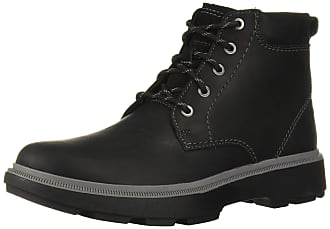 clarks black boots men