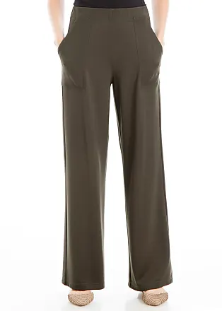 Max Studio Womens Pull On Pants Size Large Brown Stretch Polyester