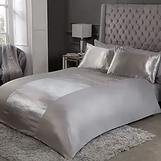 Sleepdown Parure de lit avec Housse de Couette et taies d'oreiller-Motif  Cachemire pâle uni-Doux et Facile d'entretien-Super King Size (220 x 260  cm)