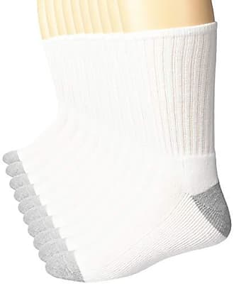 Essentials Mens 10-Pack Cotton Lightly Cushioned Crew Socks