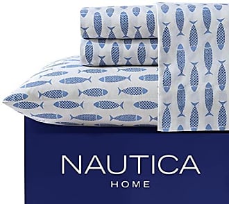Nautica Home Navy Striped 100% Cotton Oven Mitts with Silicone Palm (Set of 2)