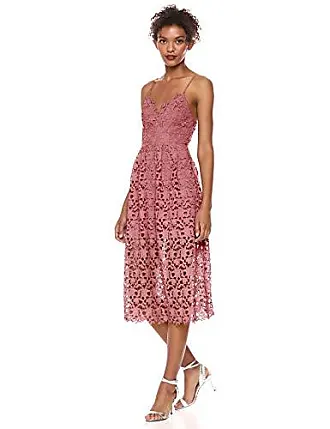 ASTR the label womens Sleeveless Lace Fit & Flare Midi Dress