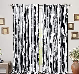 DriftAway Geometric Grommet Blackout Curtains, 52 x 84 2 Panels