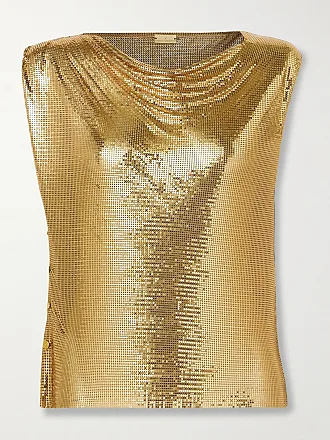 Paco Rabanne metallic ruched skirt - Gold