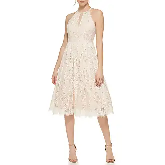 Eliza j lace pleat cocktail outlet dress