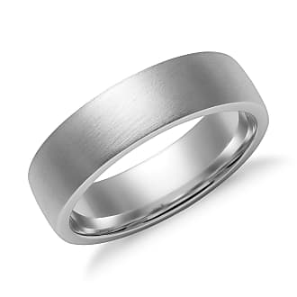 Blue Nile Matte Low Dome Comfort Fit Wedding Ring in 14k White Gold (6mm)