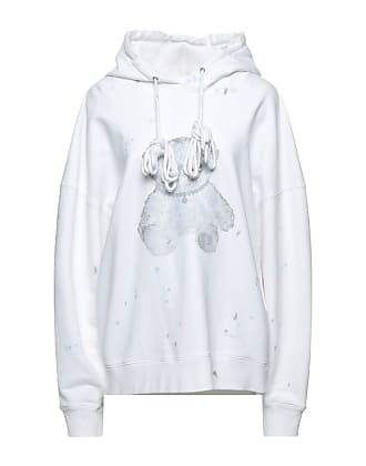 we11done Embroidered Teddy Hoodie - Ivory