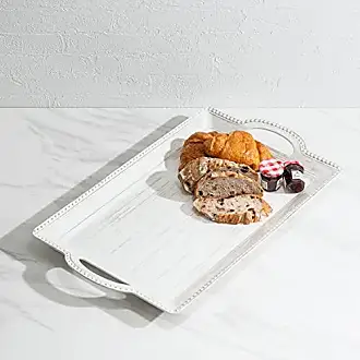 Zak Designs Skinny Gallery Melamine Plastic Serving Small Tray, Easy to  Hold and Modular Design Fits in Larger Tray, Perfect for Indoor/Outdoor