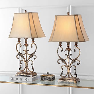 gold living room table lamps