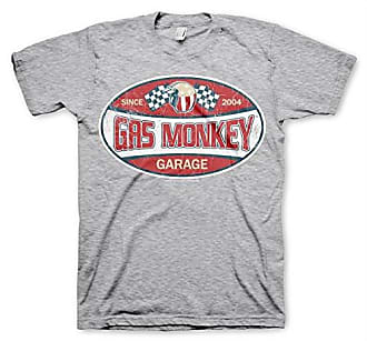 D.Gris Gas Monkey Garage Officiellement sous Licence GMG Beer Assistant T-Shirt