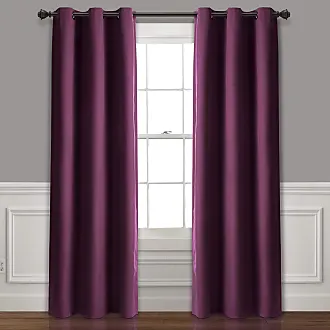 Lush Decor Grommet Sheer Panels with Insulated Blackout Lining Pink 38x45 Set