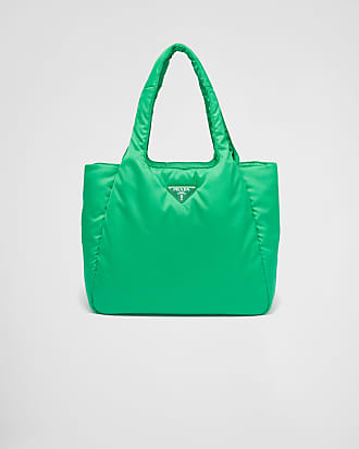 Elsie Knot Detail Padded Shoulder Bag In Lime Green Faux Leather