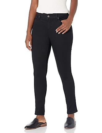 Gloria Vanderbilt Womens Comfort Curvy Skinny Jean, Blackrinse, 10 Short