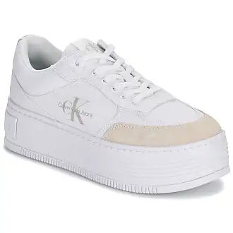 Calvin Klein Jeans RUNNER LACEUP SNEAKE Blanc - Chaussures Basket Femme  49,00 €