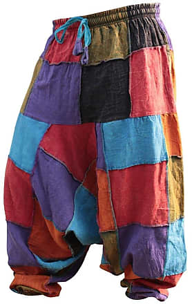 SHOPOHOLIC FASHION Unisex Multicolour Stripes Wideleg Sidepocket Hippy Trouser 